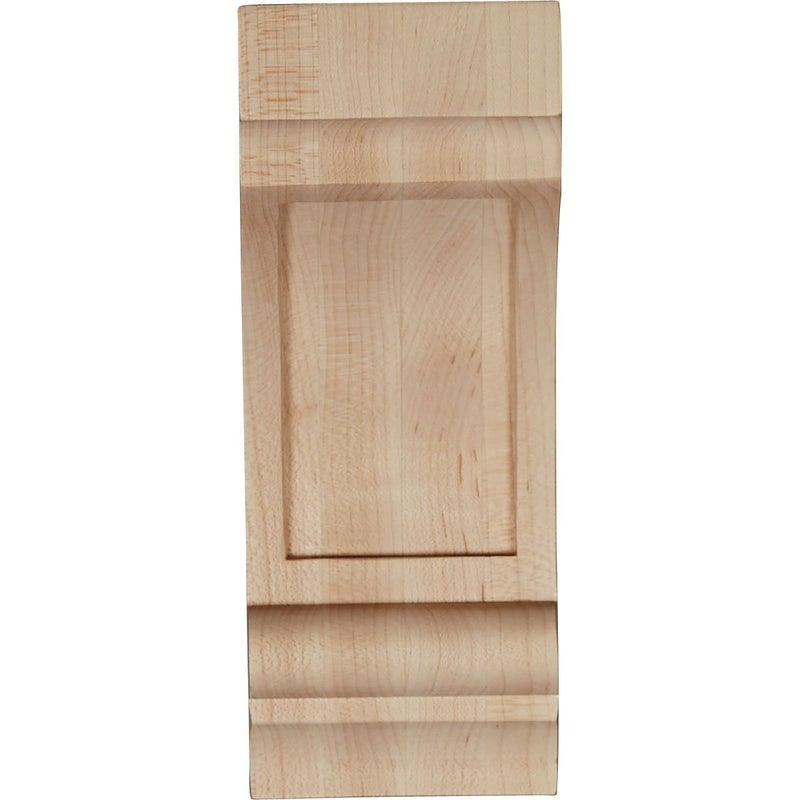 Ekena Millwork Corw03X04X08Dirw Diane Recessed Wood Corbels 3 1/4""W X 4""D X 8""H Rubberwood - Image 2