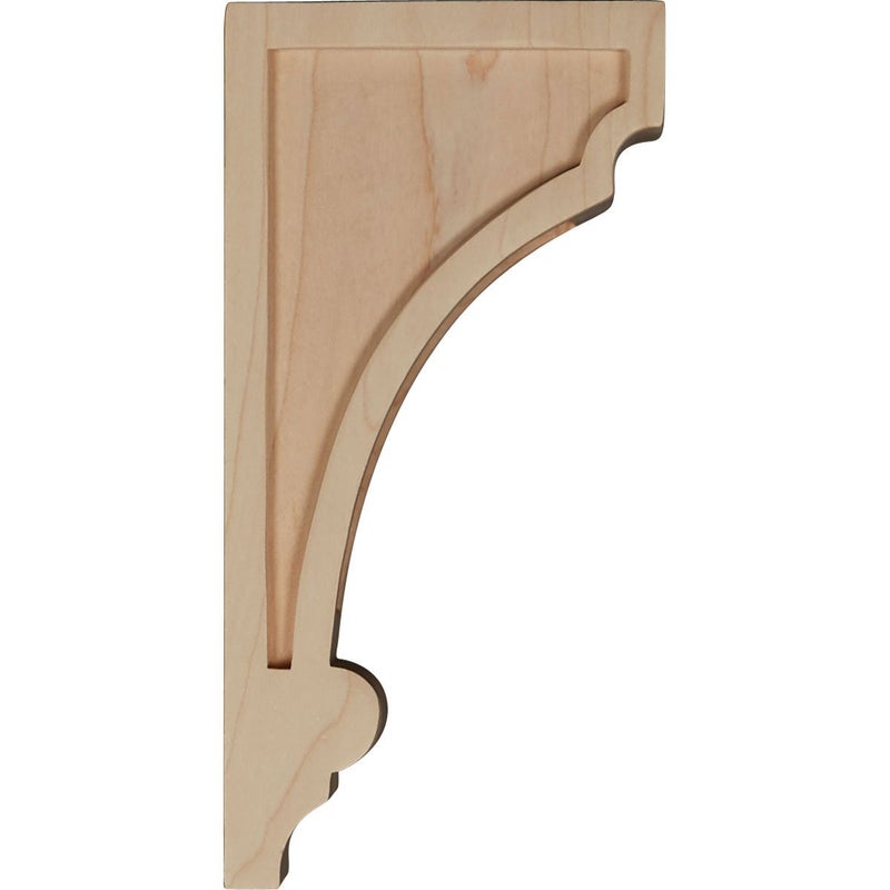Ekena Millwork Corw03X04X08Dirw Diane Recessed Wood Corbels 3 1/4""W X 4""D X 8""H Rubberwood - Image 3