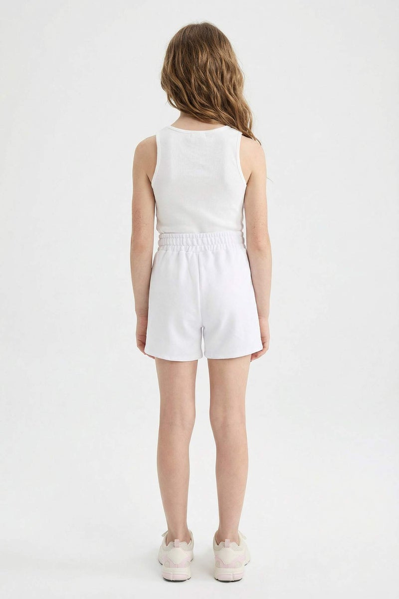 DeFacto Girl Elastic Waist Basic Shorts - Image 4