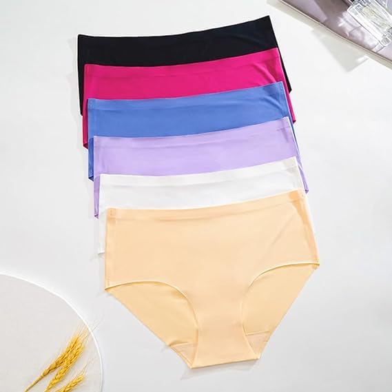 Maidenform Women Nylon Blend Regular Wear Hipster Seamless Underwear No Show Stretch Panties Silky Invisible Panty M To Xxl (In, Alpha, 2Xl, Random Pack Of 3), Assorted - Image 2