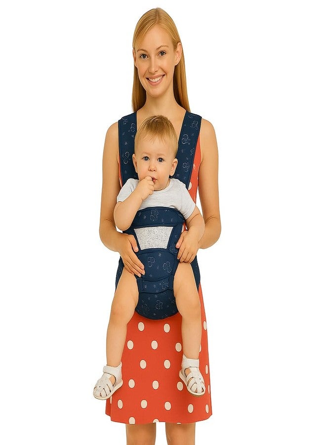 DTR Creation 6-in-1 Baby Carrier | Ergonomic Infant Carrier with Breathable Mesh, Adjustable Straps & Safety Buckles | Front, Side, Back & Cradle Positions | Blue Color for Newborns & Toddlers - Image 1