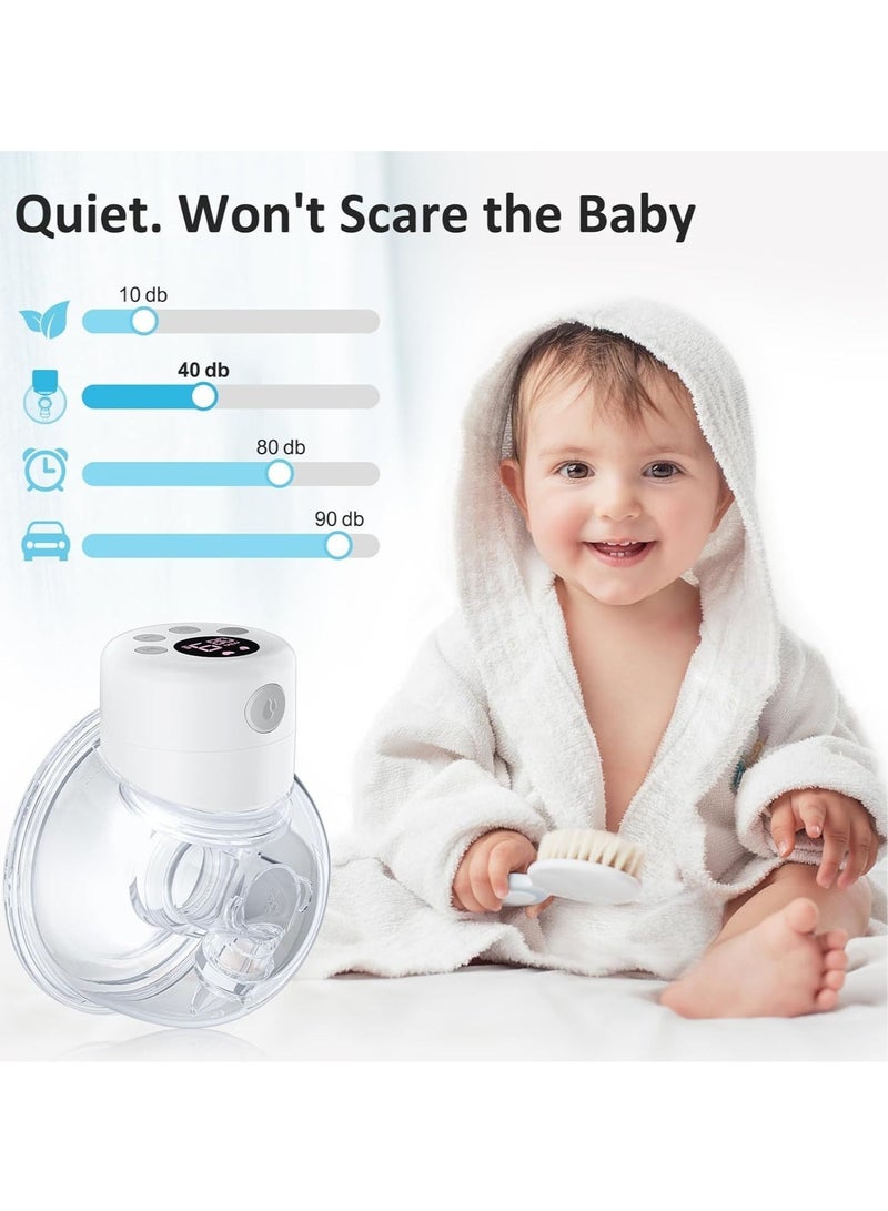 Breast Pump, Wearable Breast Pump, Hands Free Breast Pump, Electric Breast Pump 2 Mode & 9 Levels, 24mm , 2 Pack - Image 3