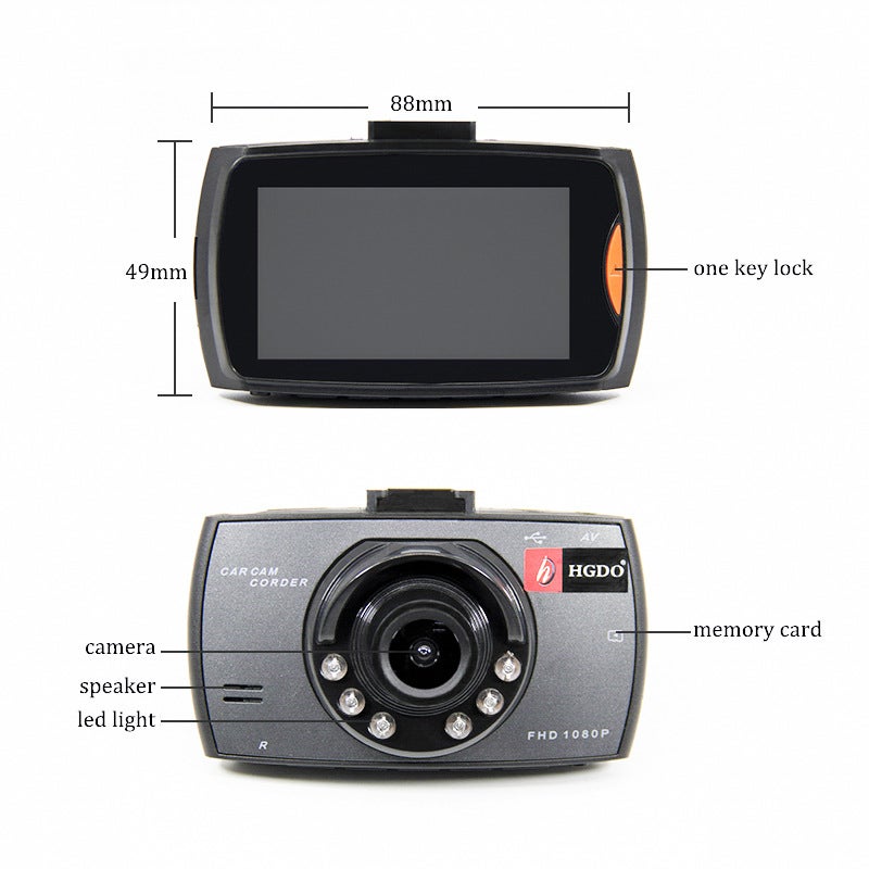 G30 Dual-Lens Reversing Image Driving Recorder Front And Rear Recording Hd Night Vision Loop Video - Image 1