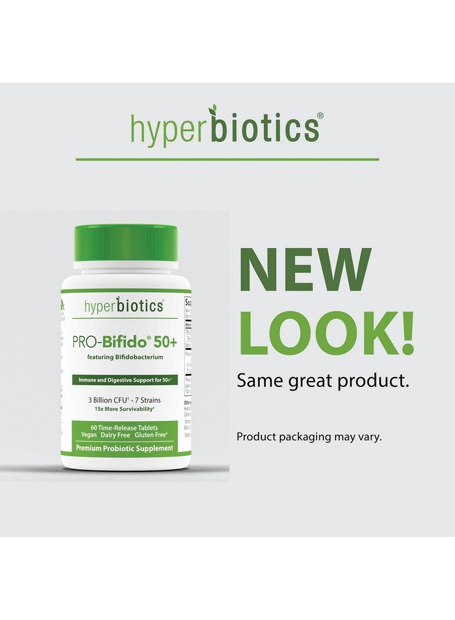 Hyperbiotics Vegan Pro Bifido Tablets  Probiotics For Women  Men Adults Over 50  Digestive Health Immune Support  Nutritional Supplement Time Released  60 Count - Image 4