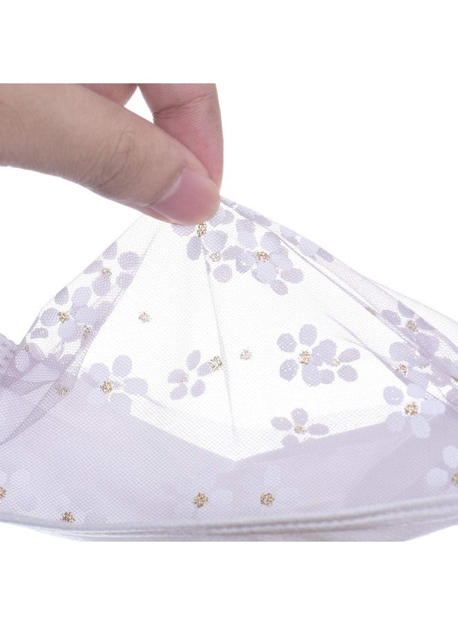 klarako 50PC Flower Disposable Face Masks with Cute Designs Yarn Printed Paper Masks 4Ply Full Face Cover Protection Summer - Image 3
