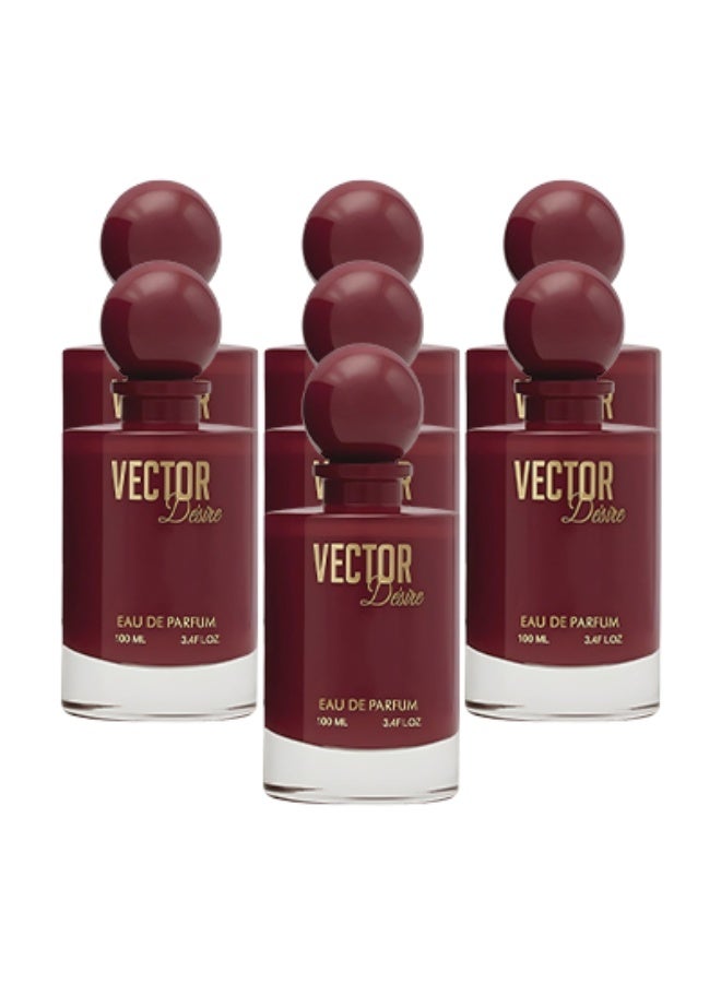 Vector 7 Pieces Vector Desire Perfume Red 100ml EDP - Image 1