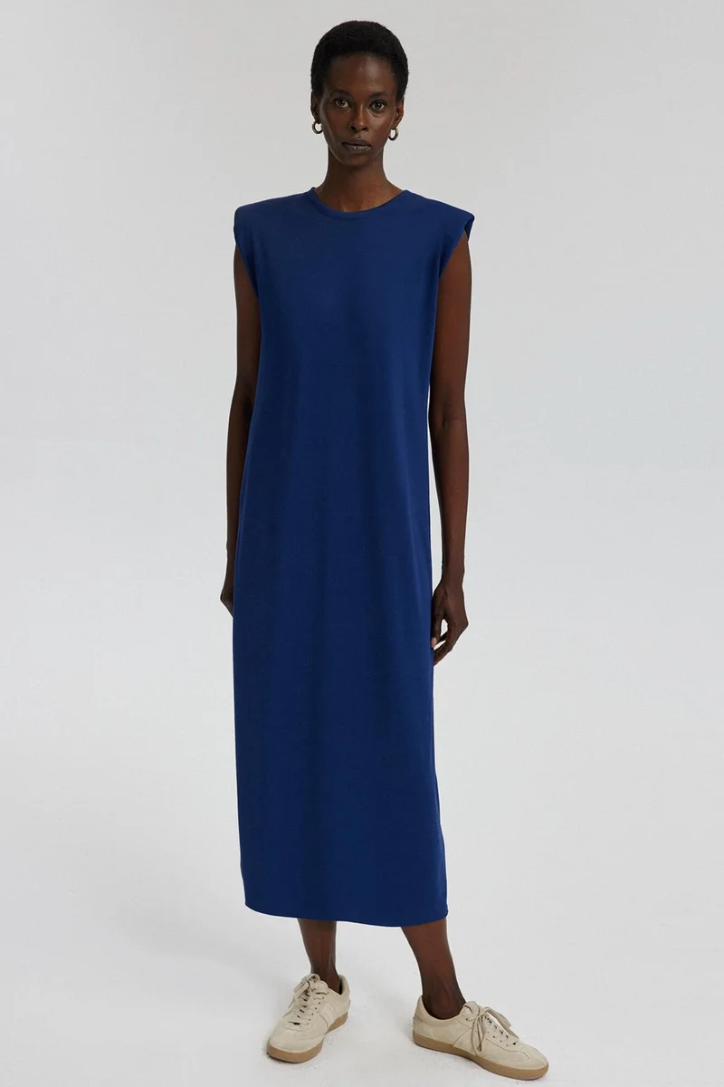 Touche Crew Neck Sleeveless Dress
