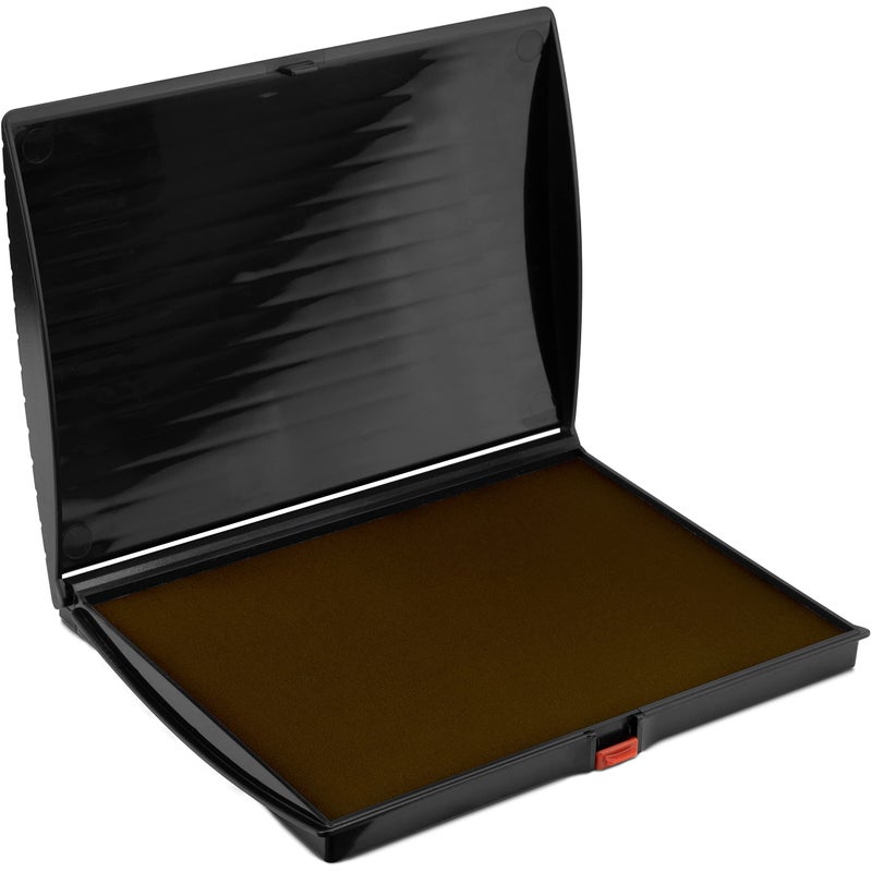 Large Premium Brown Ink Stamp Pad  5 by 7  Quality Felt Pad