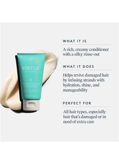 VIRTUE Recovery Conditioner With Keratin Hydrates Softens And Renews Damaged Hair Sulfate Free Color Safe  - Image 2