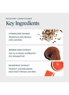 VIRTUE Recovery Conditioner With Keratin Hydrates Softens And Renews Damaged Hair Sulfate Free Color Safe  - Image 3