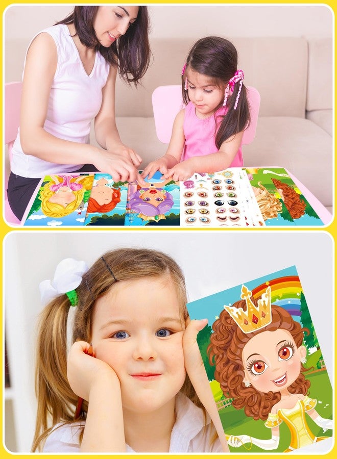 Greingways 20 Pcs Make Your Own Princess Sticker Sheets for Kids with Princess Party Favors Face Stickers for Kids Crafts Activities Gift Bag Stuffers Birthday Party Favors for Kids - Image 2
