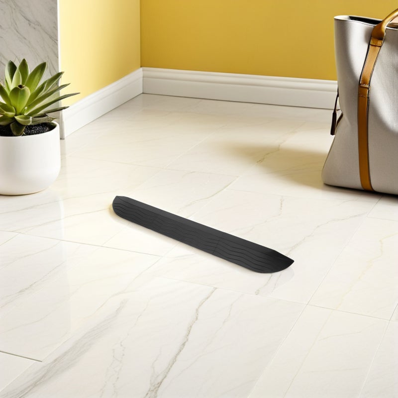 Doorway Threshold Ramp For Sweeping Robots - 22.8x2.8 Inch Self- Ramp Pad For Carpet Bathroom Garage Floor - Wheelchairs Scooters Entry Slope Mat - Image 5