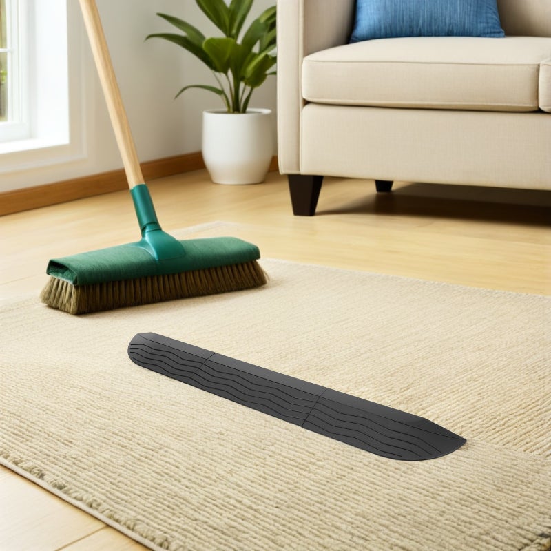 Doorway Threshold Ramp For Sweeping Robots - 22.8x2.8 Inch Self- Ramp Pad For Carpet Bathroom Garage Floor - Wheelchairs Scooters Entry Slope Mat - Image 3