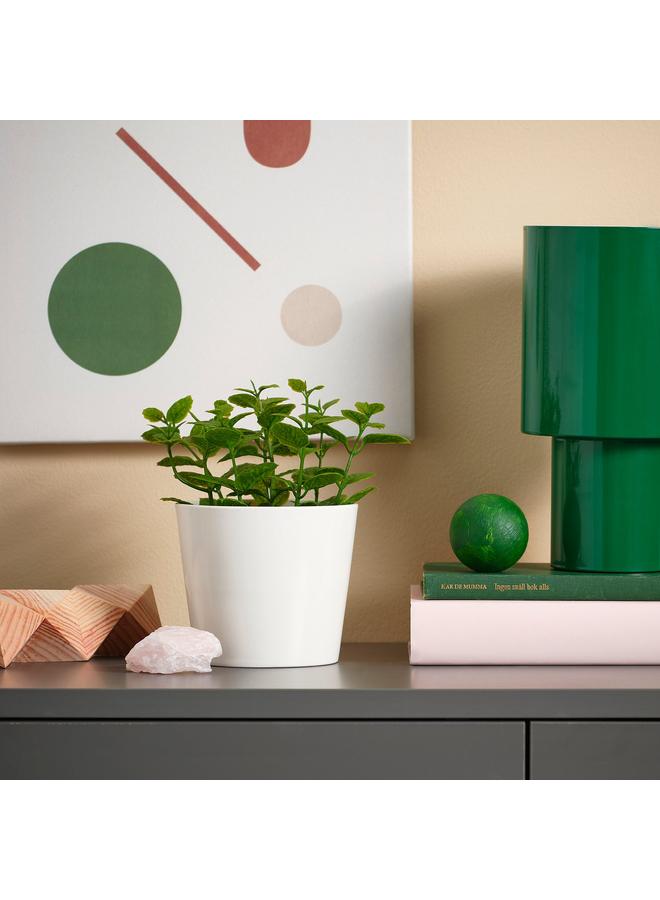 Zaboon Artificial Potted Plant, In/Outdoor Mint, 9 Cm - Image 2