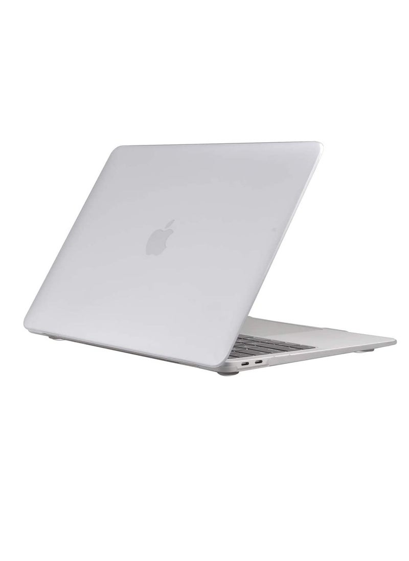 Generic - Hard Laptop Cover Case for Macbook Air 13.6-inch New M4 Chip A3240/M3 Chip A3113/ M2 Chip A2681 with Touch ID, Frosted Transparent - Image 1