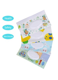 MIXDE 4 Pack Baby Wipes Container Reusable Portable Wet Wipe PouchWipe Dispenser Container Baby Travel Wet Wipe Holder  - Image 3