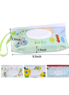 MIXDE 4 Pack Baby Wipes Container Reusable Portable Wet Wipe PouchWipe Dispenser Container Baby Travel Wet Wipe Holder  - Image 4