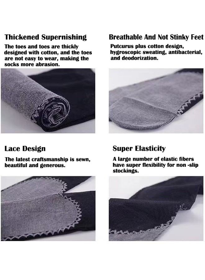 ZCM-HAPPY 20 Pairs Of Women's Mid-length Socks Anti-snag Anti-odor Sweat-absorbing Anti-slip Stockings  - Image 5
