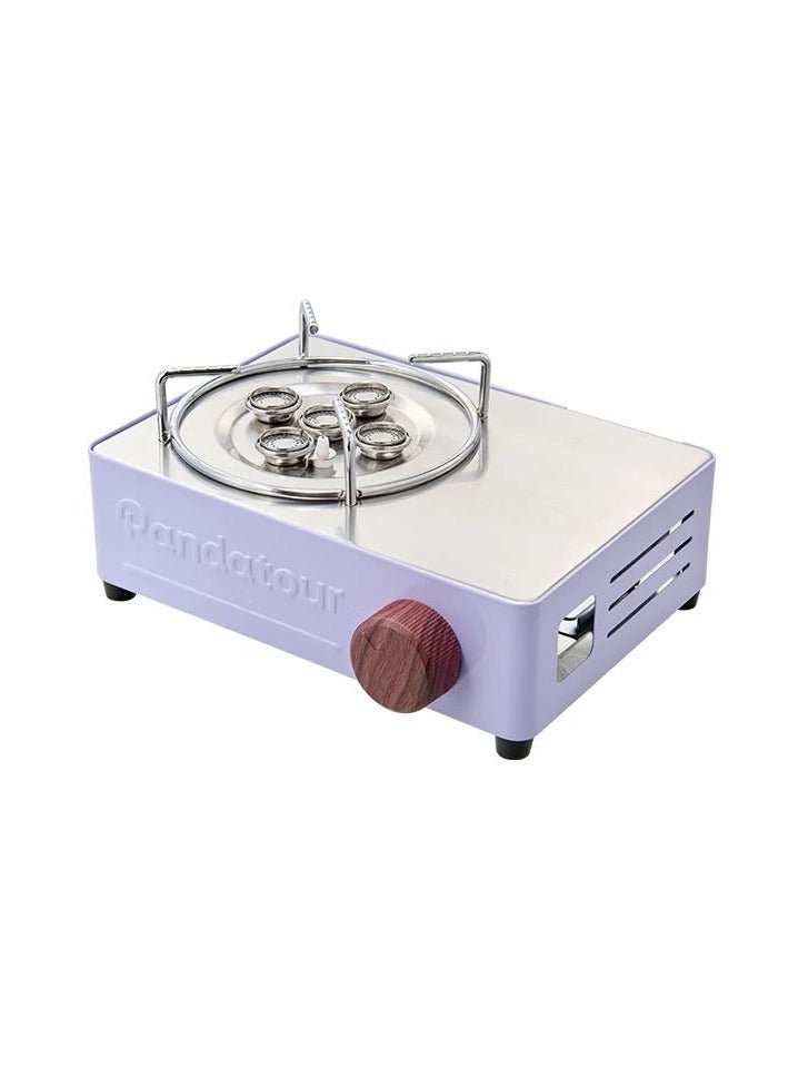 BlueFire 5-Flame Outlets Portable Gas Stove for Camping | High-Power Outdoor Butane Stove with Electric Ignition | Compact Picnic & Hiking Cooker for 3-5 People - Image 1