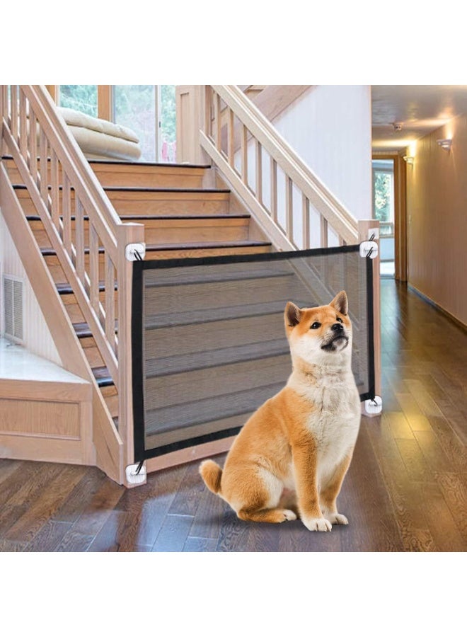 حاجز الحيوانات المحمول للأمان (بوابة السلامة والراحة) -  مثالي للحيوانات الاليفه. خيار آمن للأطفال وحيواناتك-277 - Image 1
