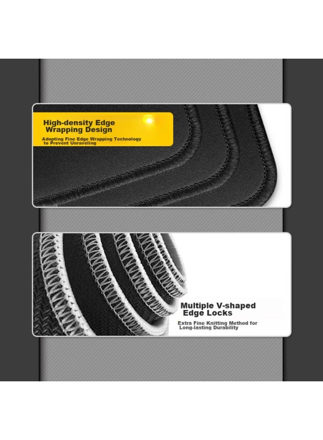 Lesailes Feidun Lesailes Keyboard Shortcuts, Complete E-sports Gaming Mouse Pad Large Size, Thickened Edge Locking Office Computer Desk Pad, Black, 800*300*4mm - Image 2