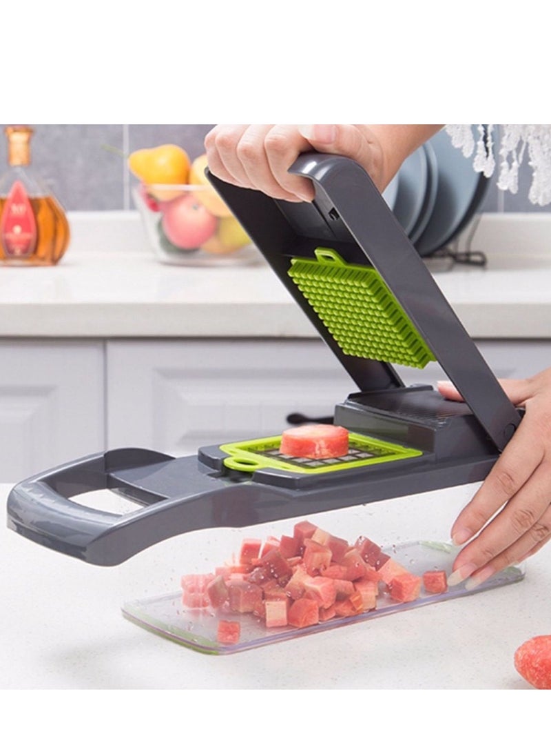 Generic Vegetable Chopper, Onion Chopper, Mandolin Slicer, professional food Chopper multi functional Vegetable Chopper and Slicer, Dicing Machine, Adjustable Vegetable Cutter With Container  - Image 3