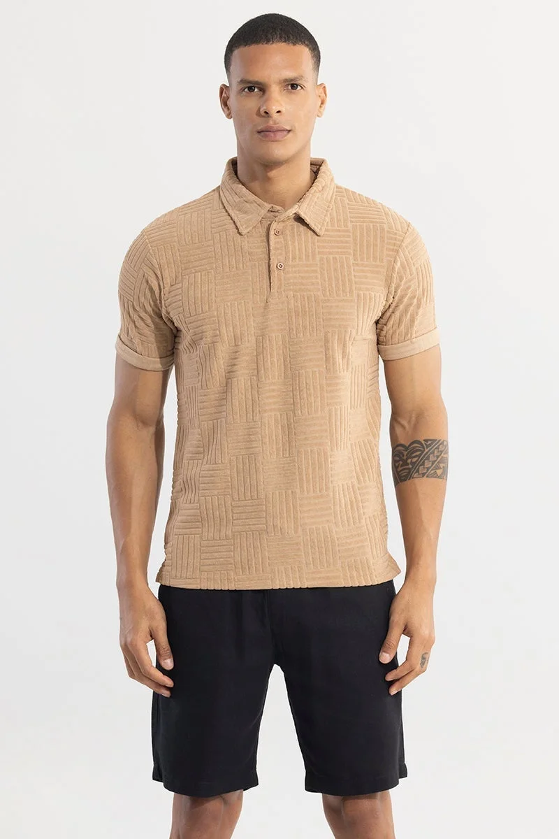 SNITCH Quintet Beige Polo T-Shirt