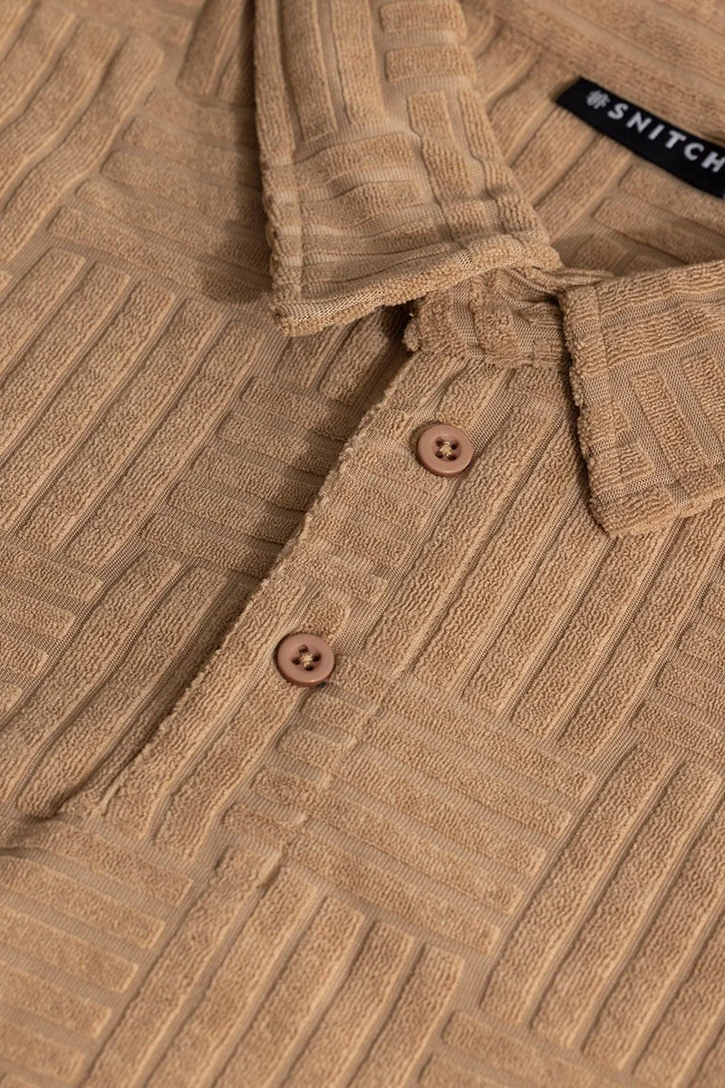 SNITCH Quintet Beige Polo T-Shirt