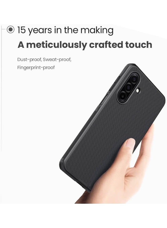 Nillkin Case Compatible with Samsung Galaxy A17 Nillkin Super Frosted Shield Pro Hard Back Soft Border PC + TPU Shock Absorb Cover Raised Bezel Camera Protect Black Color - Image 4