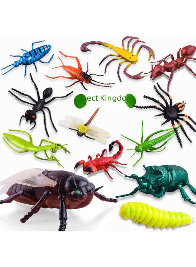 Multi-style Realistic Insect Butterfly Sea Creature Decorations Sandbox Scenes Educational Cognitive Animal Models-Color:Insects 15/27.5*19cm-268g  - Image 2