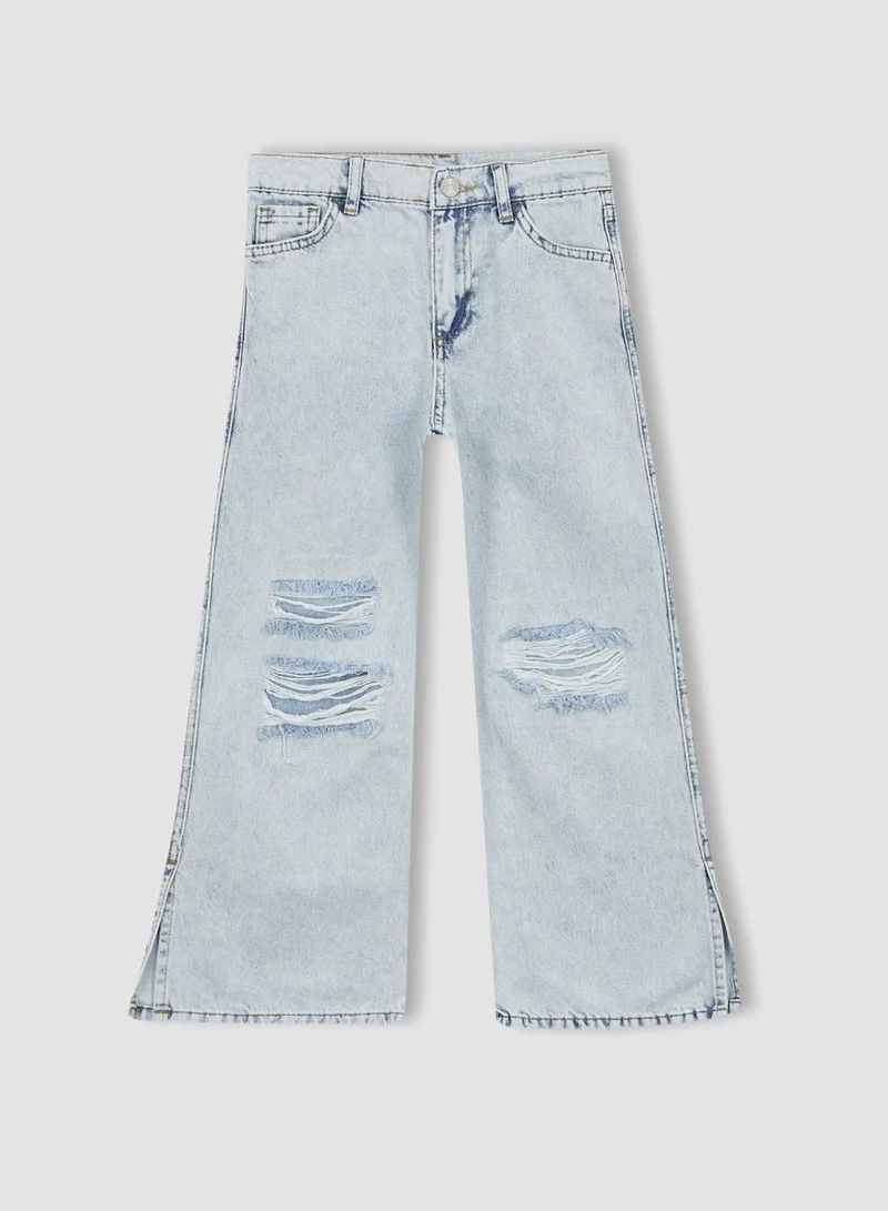 DeFacto Kids Mid Wash Straight Fit Jeans