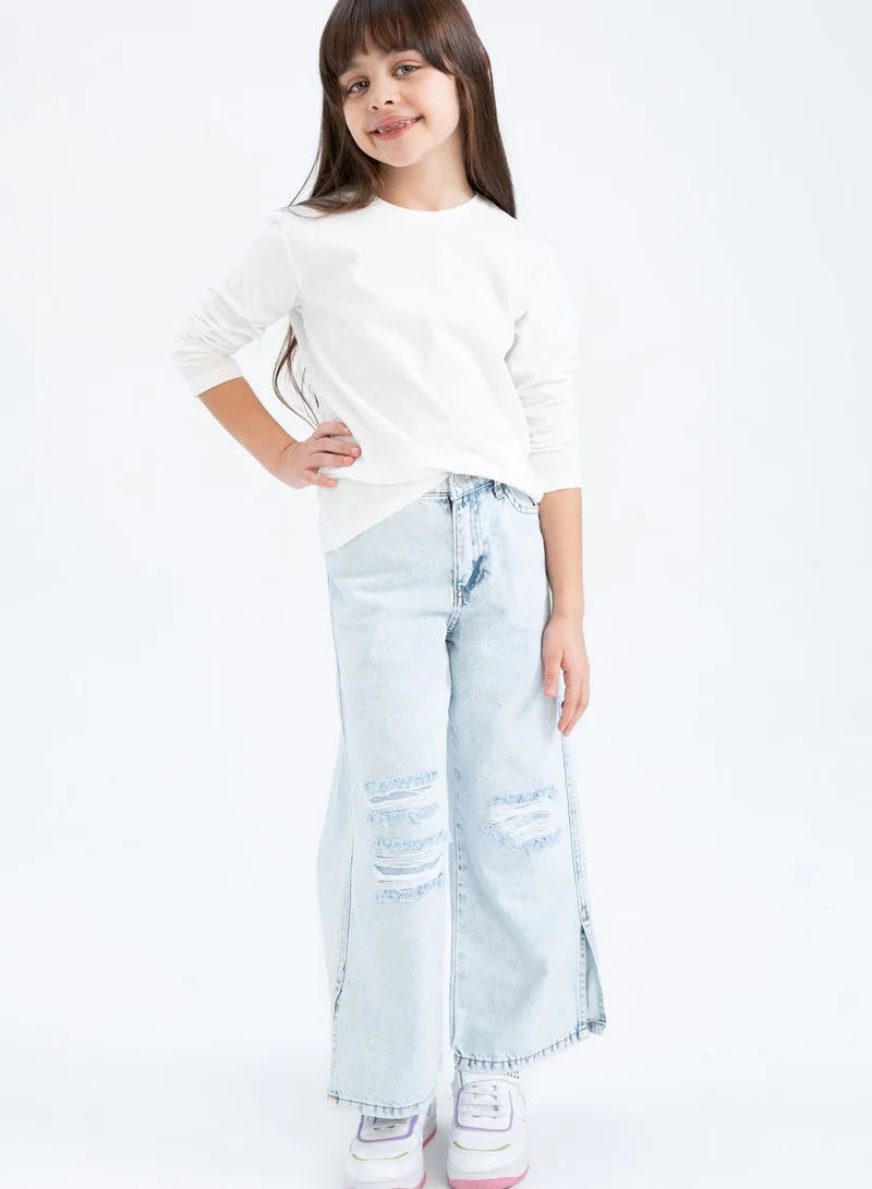 DeFacto Kids Mid Wash Straight Fit Jeans
