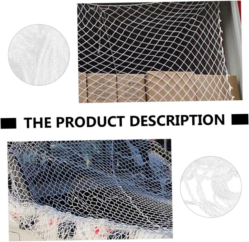 Heavy-Duty Cargo Net 15cm Mesh Truck Tailgate Cover Reusable Universal Trailer Mesh Screen Protector for Truck Bed and Luggage Securing - Image 4