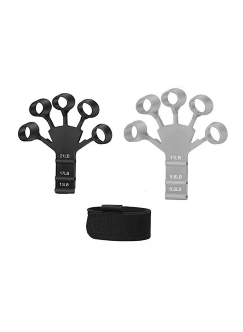KUYING KUYING  Hand Grip Strengthener - Adjustable Finger Exerciser and Finger Stretcher - Grip Strength Trainer for Hand Therapy, Rock Climbing - Relieve Pain for Arthritis, Carpal Tunnel-2Pcs  - Image 1