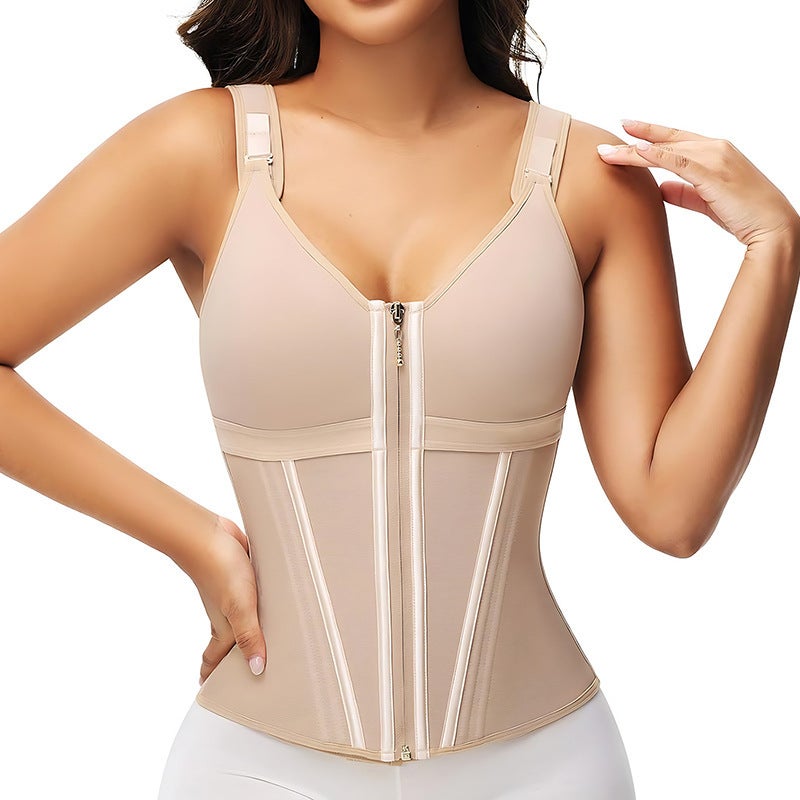 Shein 15-Bone Mesh Camisole Shapewear Corset – Tight-Fitting Waist Support - Image 1