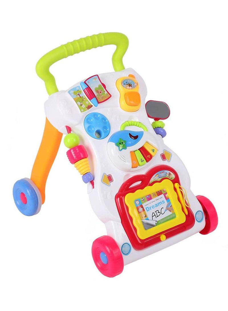 HUNGER Baby Activity Walker, First Step Multiple Pattern, Sit & Play, Music toy, Stand & Walk, Building Blocks, Intelligence Development,Walker for 6-18 Months Baby,Boy&Girl Birthday Gift - Image 3
