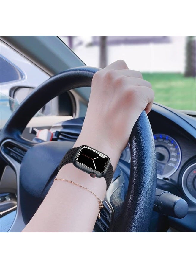 Wowstrap Stretchy Braided for Apple Watch Band 40mm 41mm 38mm 38 41 40 mm Women/Men,Solace Elastic Nylon Sport Solo Loop Strap for Apple watch series 8 bands iWatch 7 6 5 4 3 2 se - Image 4