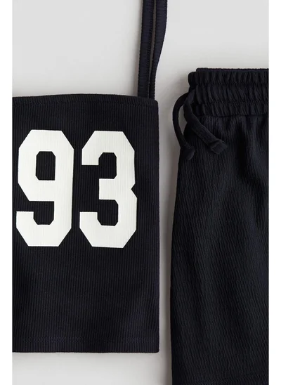H&M 2-piece strappy top and shorts set