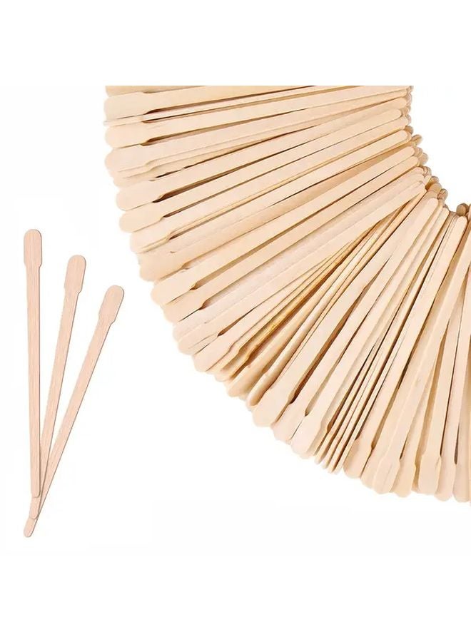 أعواد شمع خشبية طبيعية غير معطرة لإزالة الشعر شرائط رفيعة 20 قطعة - Image 1