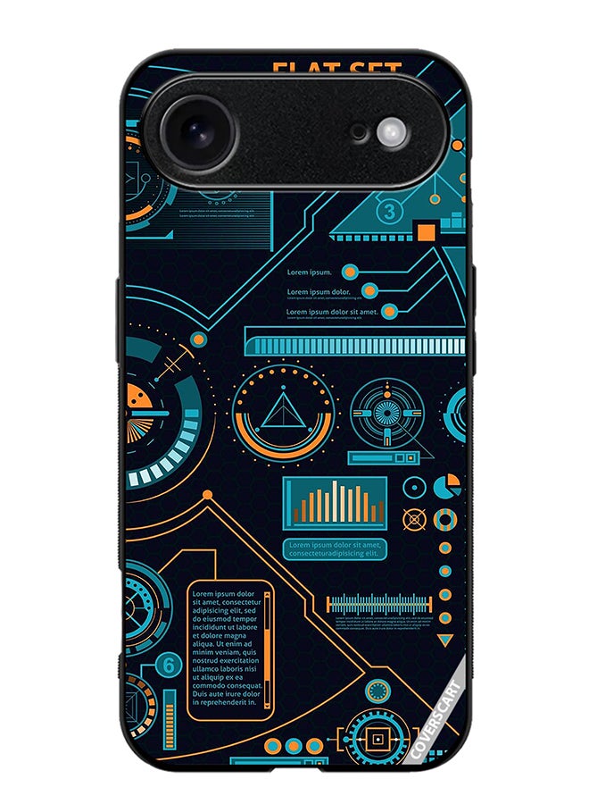 Protective Case Cover For Apple iPhone 17 Air Abstract Design Multicolour