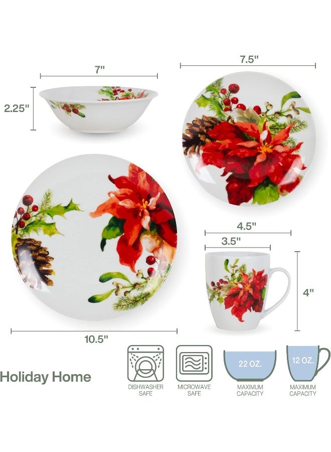 Fitz & Floyd Fitz and Floyd Holiday Home 32Piece Dinnerware Set Assorted - Image 3