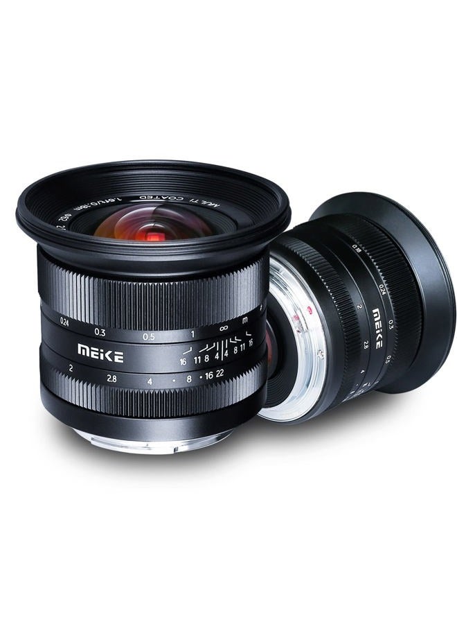 Meike عدسة بزاوية واسعة 12 مم f2.0 بتركيز يدوي متوافقة مع كاميرات سوني E Mount بدون مرآة A6400 A5000 A5100 A6000 A6100 A6300 A6500 A6600 - Image 1