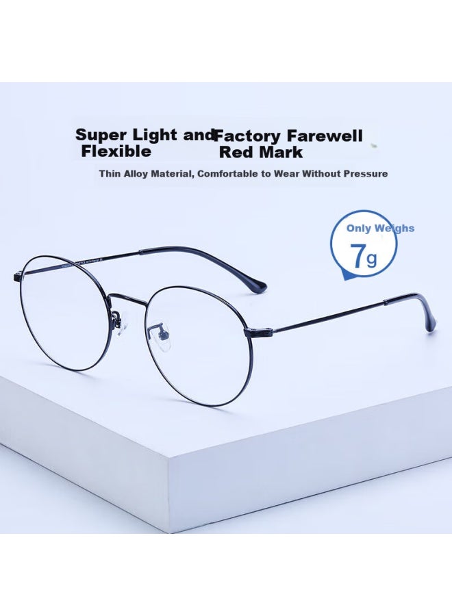 Vegoos Blue Light Blocking And Radiation Protection Gl For Men And Women, Non-prescription Clear Lens Computer Phone Eye Protection Gl, Round Frame Myopia Eyeglass Frames - Image 2