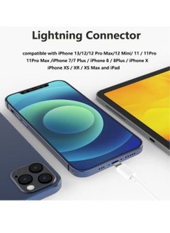 LIXES Compatibility Apple Earbuds with Lightning Wired Headphones [Apple MFI Certified], iPhone Lightning Connector, Compatible with iPhone 13/12/SE/11/XR/XS/X/7/7 Plus /8/8Plus, Supports All iOS Systems，  - Image 4