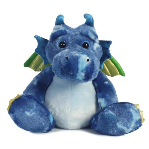 Aurora® Ferocious Dinos & Dragons Verath Firebreath™ Stuffed Animal - Prehistoric Fun - Cuddly Companions - Blue 12 Inches - Image 1