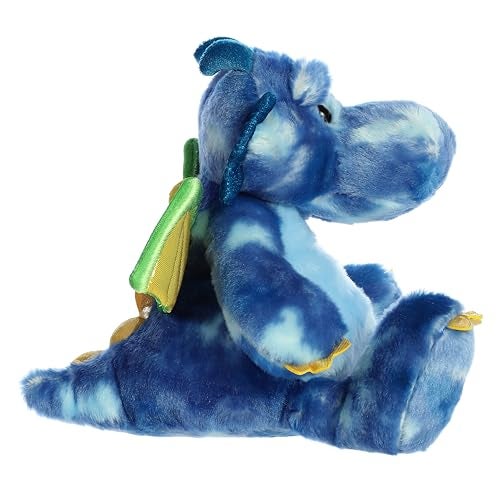 Aurora® Ferocious Dinos & Dragons Verath Firebreath™ Stuffed Animal - Prehistoric Fun - Cuddly Companions - Blue 12 Inches - Image 3