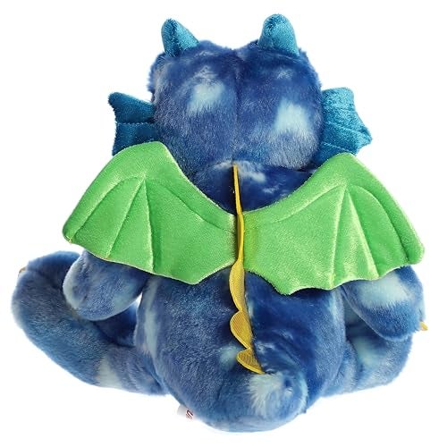 Aurora® Ferocious Dinos & Dragons Verath Firebreath™ Stuffed Animal - Prehistoric Fun - Cuddly Companions - Blue 12 Inches - Image 4