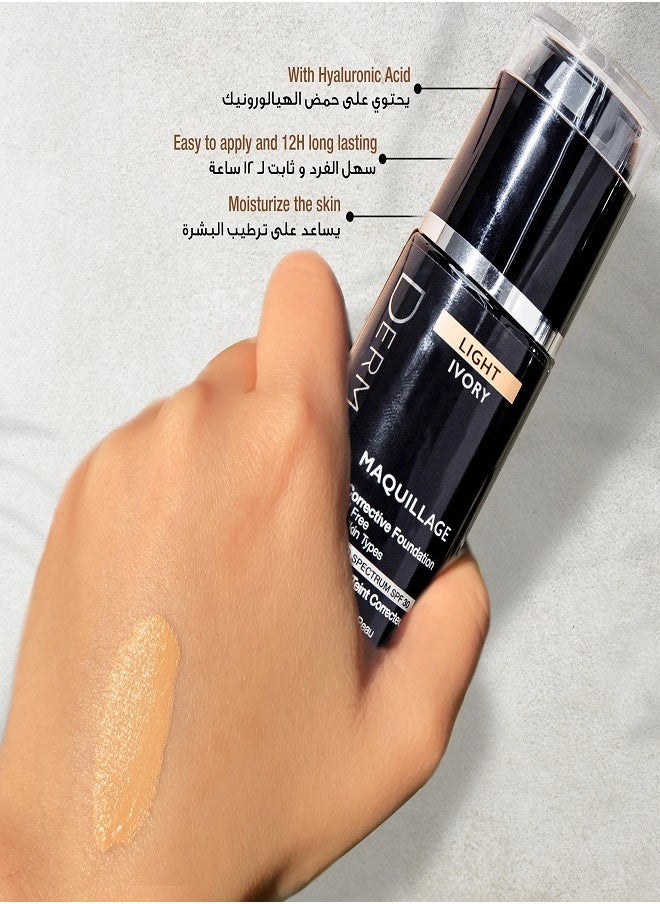 Maquillage Corrective Foundation SPF 30 Light Ivory 25ml