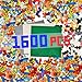 GOLDGE 1600 PCS Building Bricks Set Classic Bulk Building Blocks Compatible with All Major Brands Includes 3 Baseplates 53 Wheels Doors Windows Accessories Creative STEM Construction Toy Gift for Kids - Image 2