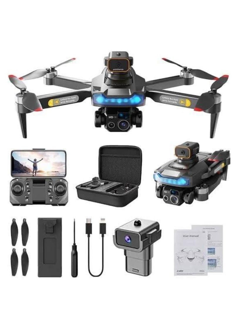 Gravity P15 Pro Drone with 1080P HD Camera – WiFi FPV Live Streaming, Smart Altitude Hold, Gesture & Voice Control, One-Key Return, 360° Flips, Headless Mode, Foldable & Lightweight, Long Battery Life – Perfect for Beginners, Travel & Aerial Photography - Image 1